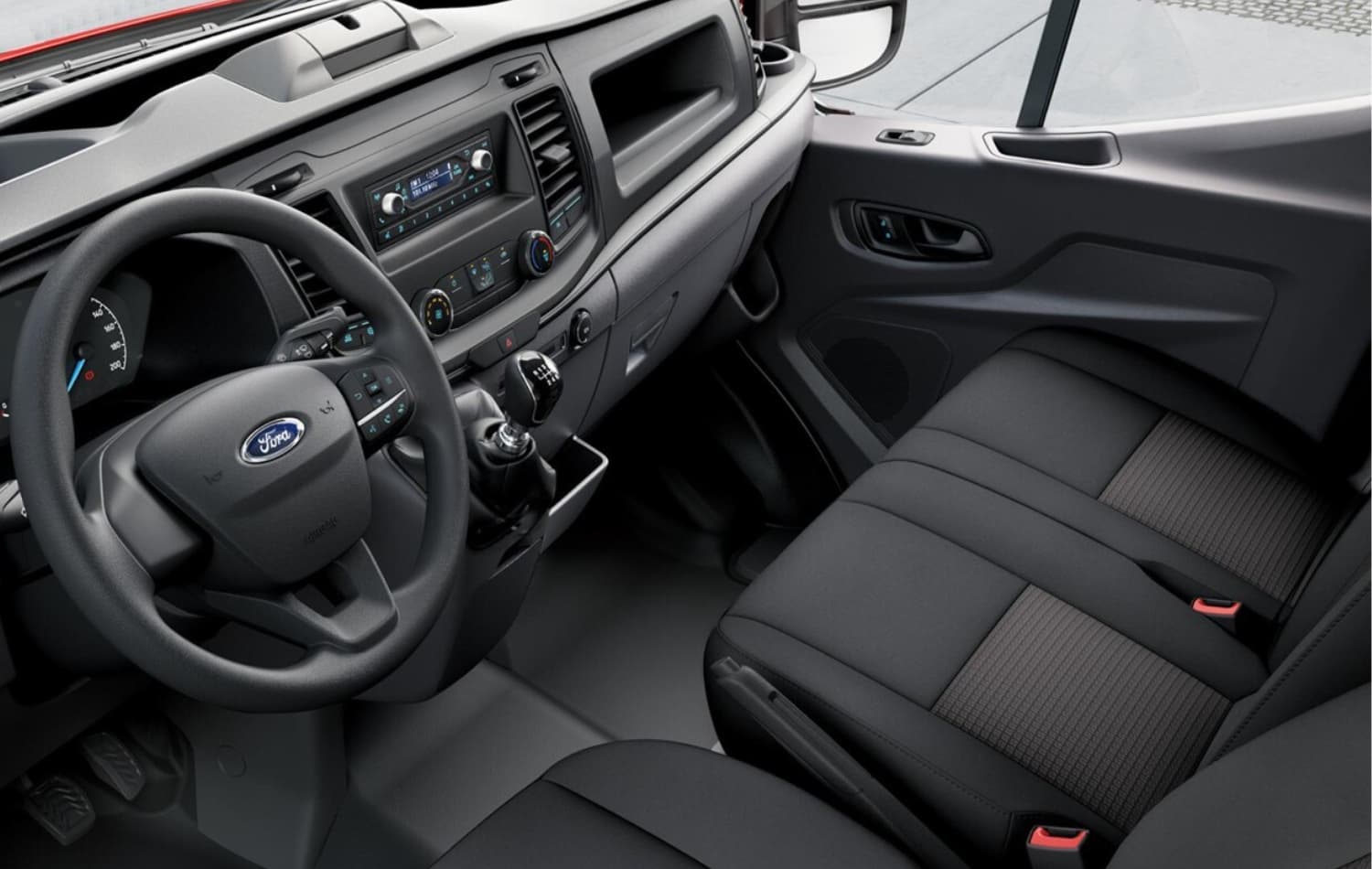 vista del interior Ford Transit Chasis