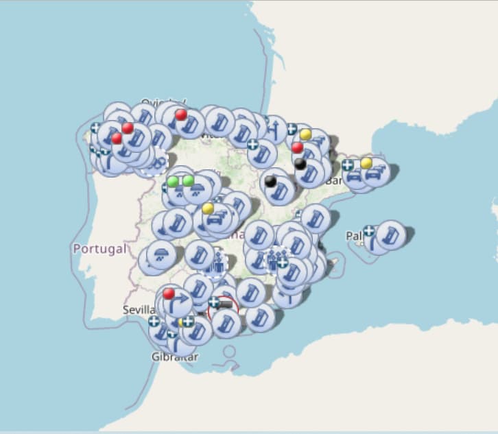 mapa de radares dgt